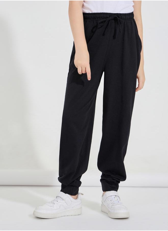Styli - Tapered Cuffed Joggers with Drawstrings - Image 1