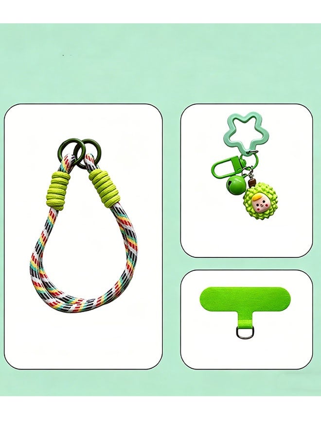 Happy D 2 adjustable wrist strap lanyards, dopamine style, suitable for iPhone and most smartphones – compatible with cameras, earphones, USB drives, and ID cards - Image 3