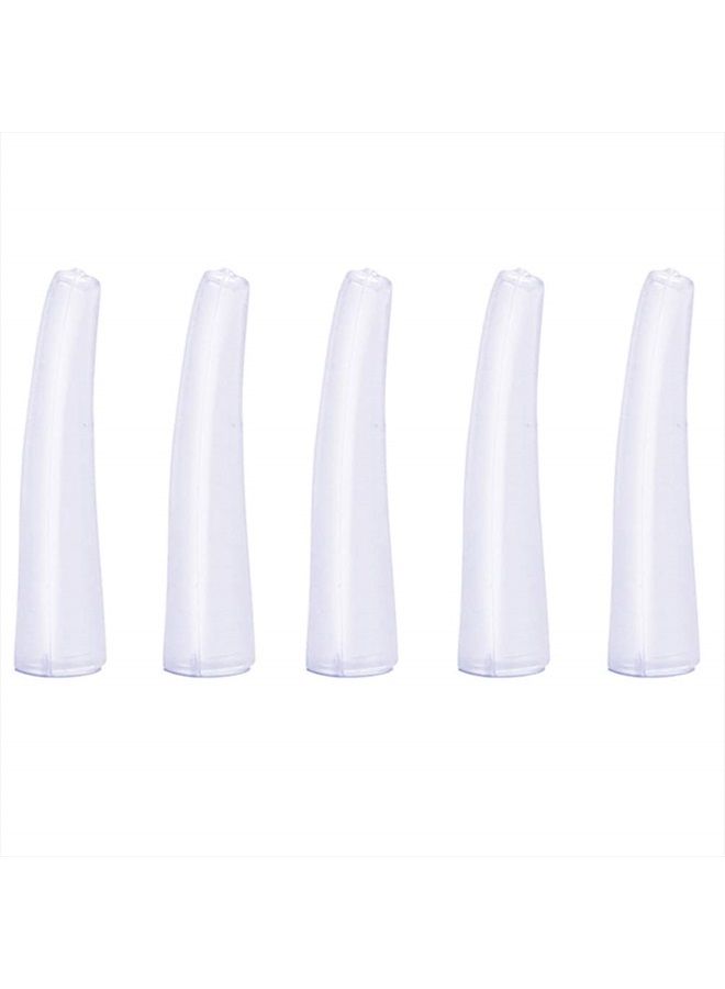 Teensery 40 Pcs Clear Tweezer Point Protectors Cap Tip Stopper Covers Makeup Beauty Supplies, General Size - Image 1
