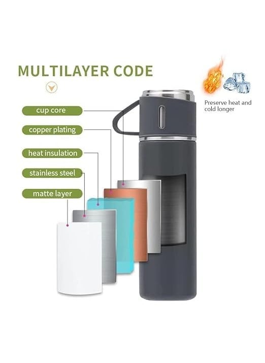 Cloud Search Vacuum Flask CLOUDSEARCH Insulated Water Bottle Cold and hot Flask Water Bottle Water Bottle for Men and Women Office Water Bottle Best Teacher Gifts Gift for Men Special Unique Small Flask  - Image 2