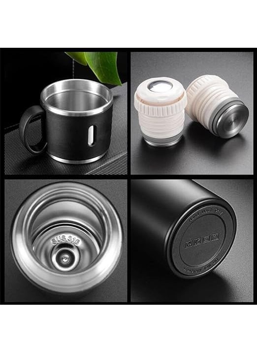 Cloud Search Vacuum Flask CLOUDSEARCH Insulated Water Bottle Cold and hot Flask Water Bottle Water Bottle for Men and Women Office Water Bottle Best Teacher Gifts Gift for Men Special Unique Small Flask  - Image 5