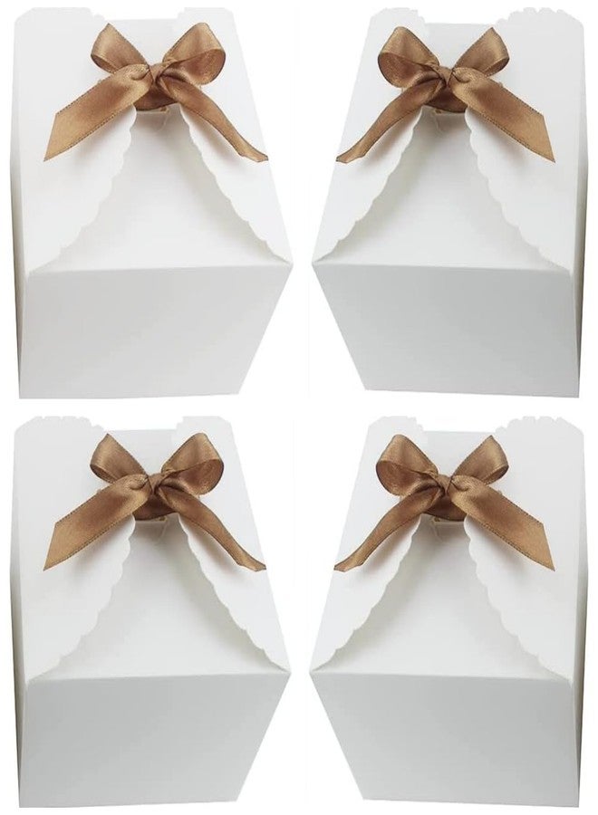 KUPOO Brown Gift Boxes 20PCS Small Premium Kraft Gift Box with Lid for Present,Cupcake Box, Bridesmaid Proposal Box, Gift Box for Birthday,Wedding, Groomsmen Proposal (4.72"X4.72"X3.54", White - Image 1