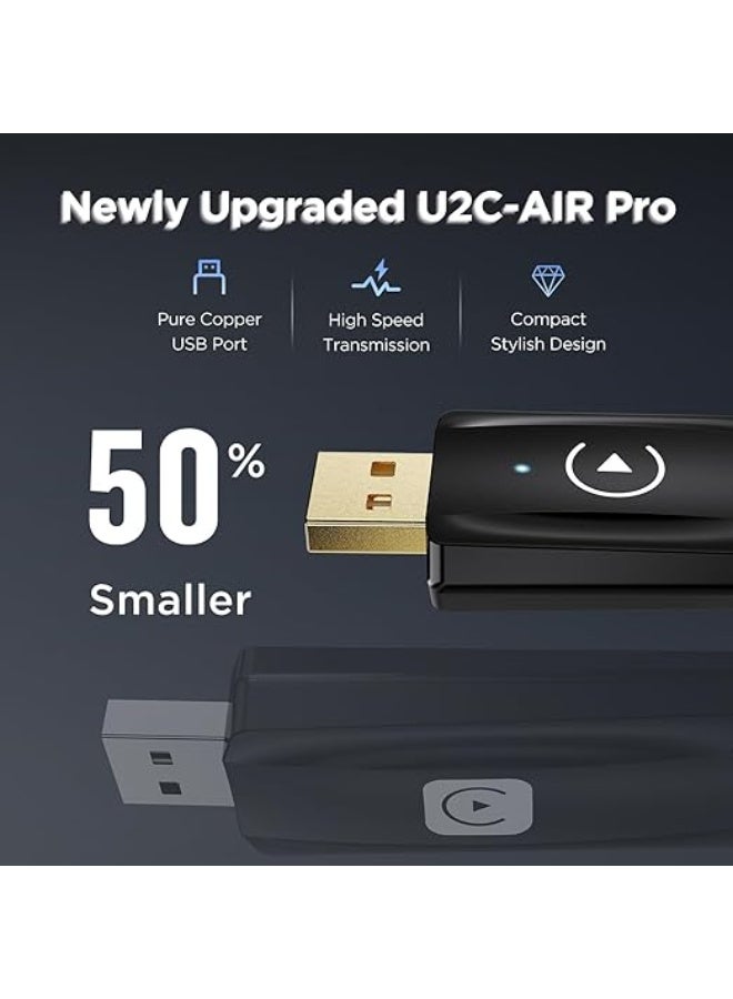 محول CarPlay لاسلكي – دونجل CarPlay لأجهزة iPhone iOS 12+، متوافق مع السيارات المزودة بـ CarPlay سلكي من 2017 وما بعده، أسود - Image 2