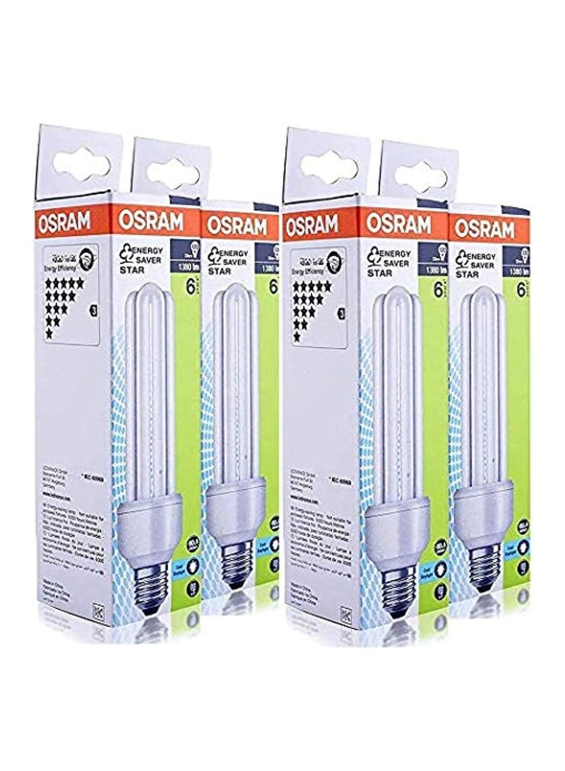 OSRAM ENERGY SAVER 23W Screw - Base E27, 1380 lm WARM WHITE (Bundle- Pack of 4)