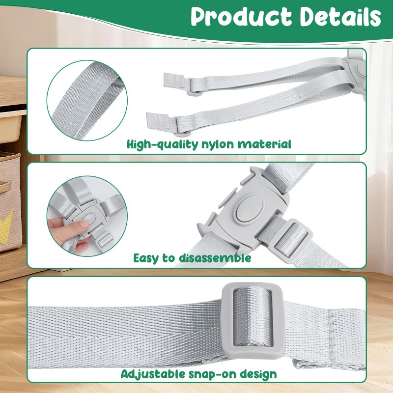 Engorgio High Chair Straps Replacement Compatible for gracos Highchairs and Most 5 Point High Chairs (1 pcs) - Image 4
