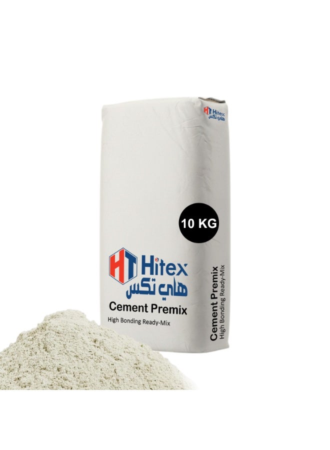 Hitex Premix Fiber Reinforced Ready Mix Plaster for Lightweight Blocks, Crack-Free & Water-Resistant, Manual & Spray Application (10 KG) - Image 1