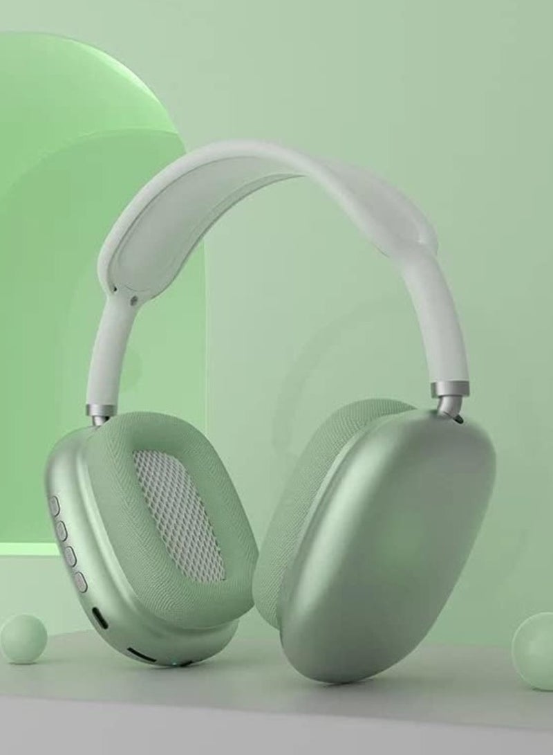 Premium Quality STN-01 Immersive Active Noise Cancelling Over-Ear Headphones, Epitome of Cutting-Edge Design and Premium Sound Quality. Elevate Your Listening Experience, Fusion of Style and Comfort (Classic, Green)  - Image 2