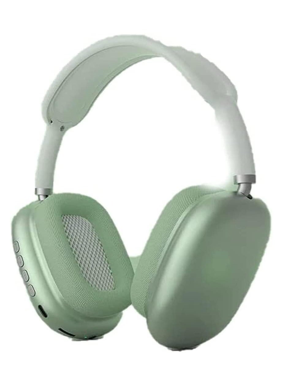 Premium Quality STN-01 Immersive Active Noise Cancelling Over-Ear Headphones, Epitome of Cutting-Edge Design and Premium Sound Quality. Elevate Your Listening Experience, Fusion of Style and Comfort (Classic, Green)