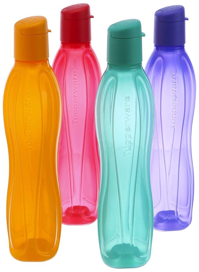 Tupperware Fliptop Bottle, 500ml, Set of 4, Multicolour - Image 1