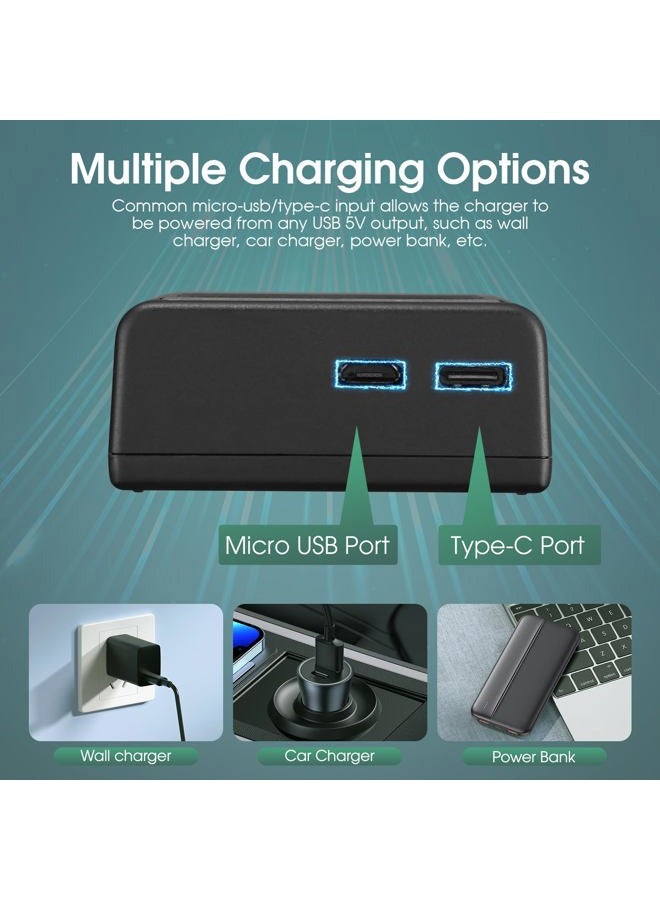FirstPower EN-EL3e Battery 2-Pack 2200mAh and Dual USB Charger Compatible with Nikon D50, D70, D70s, D80, D90, D100, D200, D300, D300S, D700 Digital SLR Cameras - Image 5
