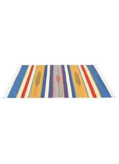 H2H H2H Natural Colors in 100% Cotton dhurrie | Traditional Kilim Design | Area Rug, Living Room, Under Center Table, Gift Item | Large Size 90cm X 150cm | Multicolour  - Image 3