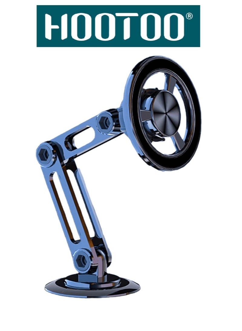 هوتو حامل جوال مغناطيسي للسيارة من هوتو – دوران 360 درجة لتحكم مثالي، تثبيت قوي بفضل المغناطيس، تصميم مدمج وسهل التركيب على مختلف أسطح السيارة، مثالي للتنقل والاستخدام اليومي - Image 1