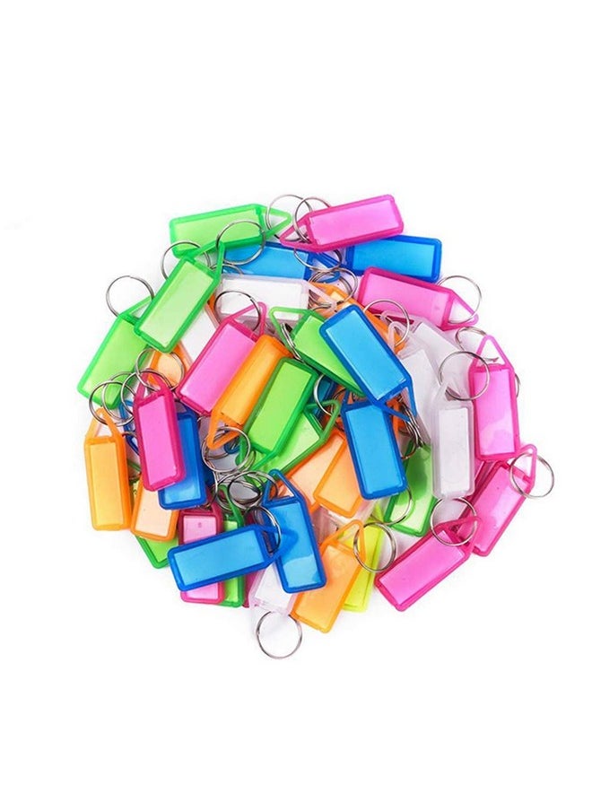 TechPro - Multicolor Keyring & Keychain With Name Tag Labels (Pack Of 50) - Image 1