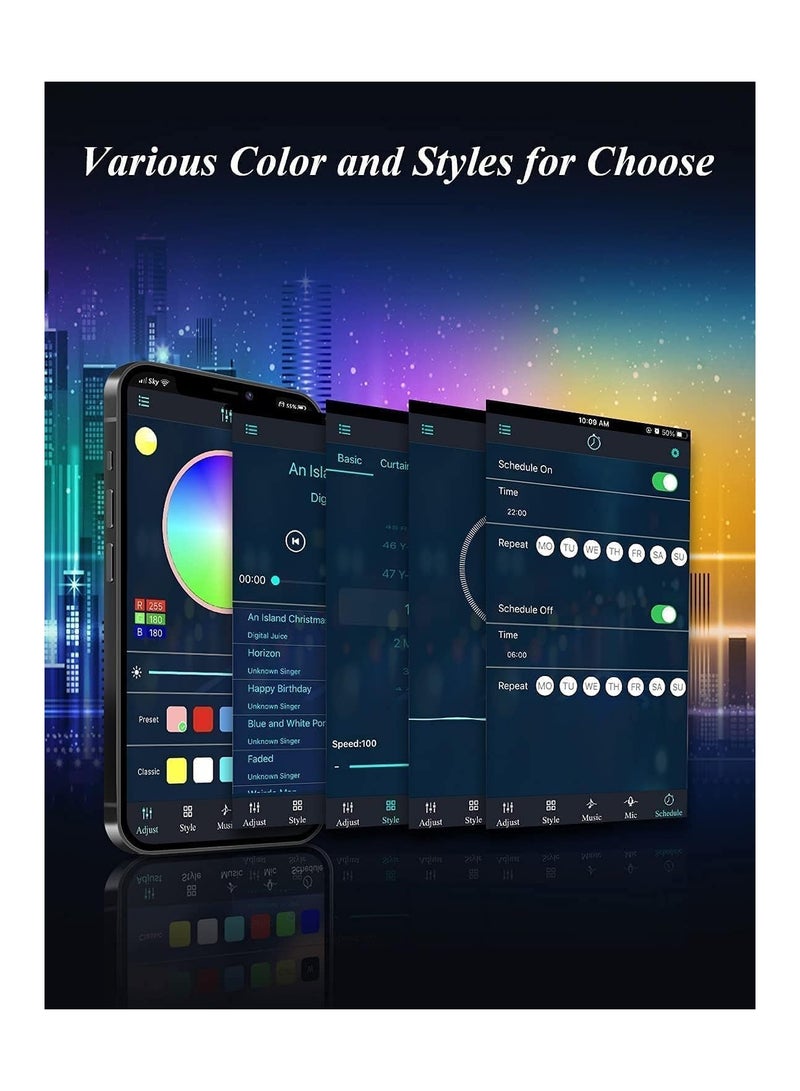 ELTRAZONE ELTERAZONE  Corner Floor Lamp, RGB Color Changing Corner Lamp, Smart LED Floor Lamp Controlled by APP&Remote with Reactive Music Mode and DIY Mode, Dimmable LED Modern Floor Lamp - Image 4