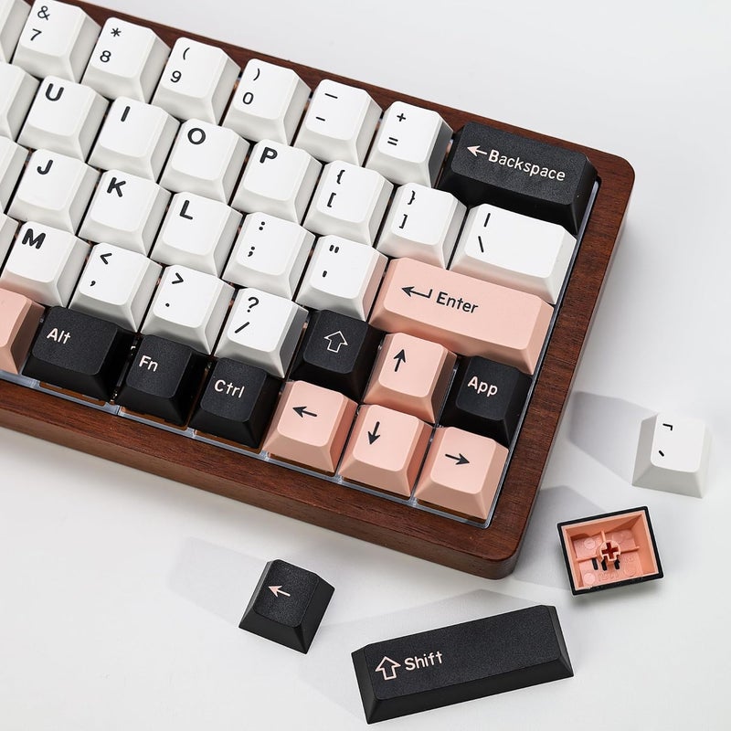 KBDiy Olivia Female Keycaps PBT Double Injection Keycaps Set, 174 Pink Keys 60 Percent Profile Cherry Keycaps for Mechanical Keyboard 61/64/68/84/87/100/104/108 - Image 5