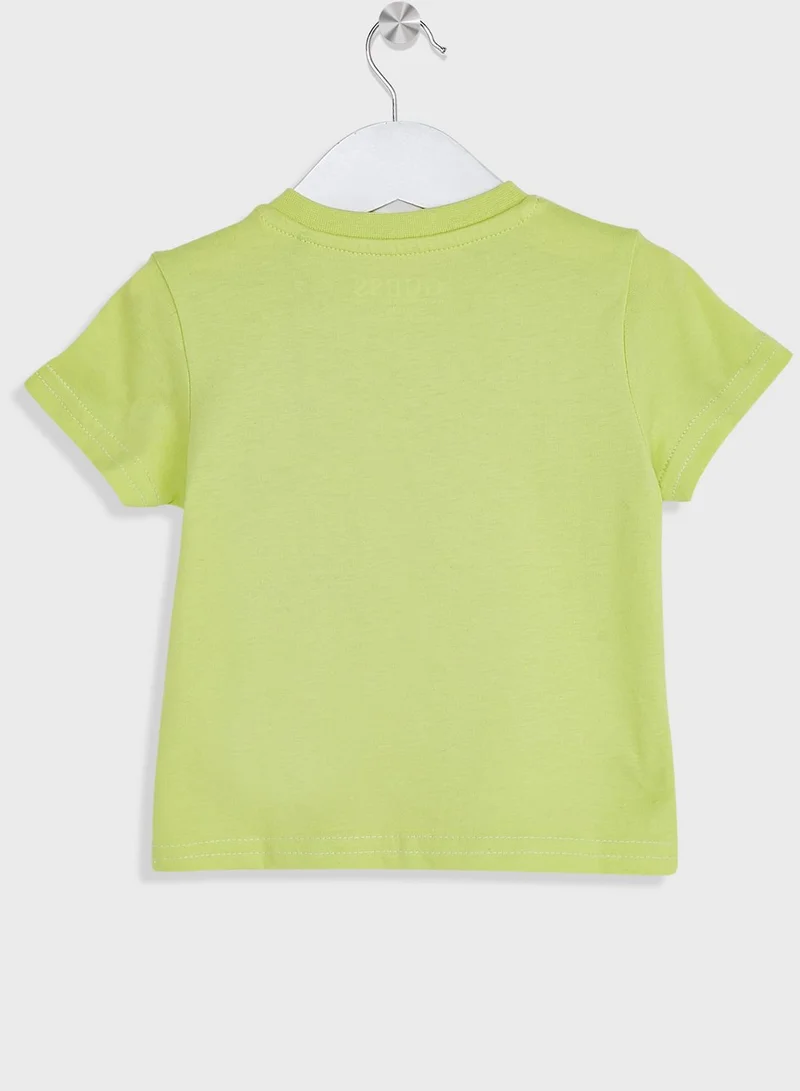GUESS Kids Logo Crew Neck T-Shirt