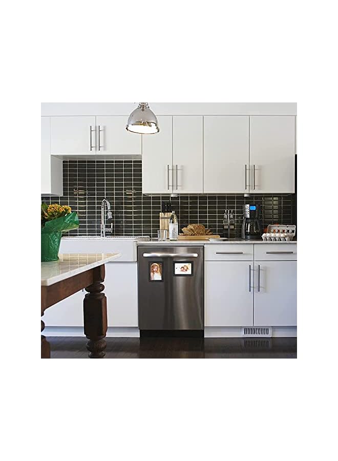 The Bros Picture Frame 4x6, 5 Pack Magnetic Photo Frames for Refrigerator, Magnetic Picture Frames suitable for Fridge, Dishwasher, Locker and Office Cabinet, Horizontally or Vertically - Image 3