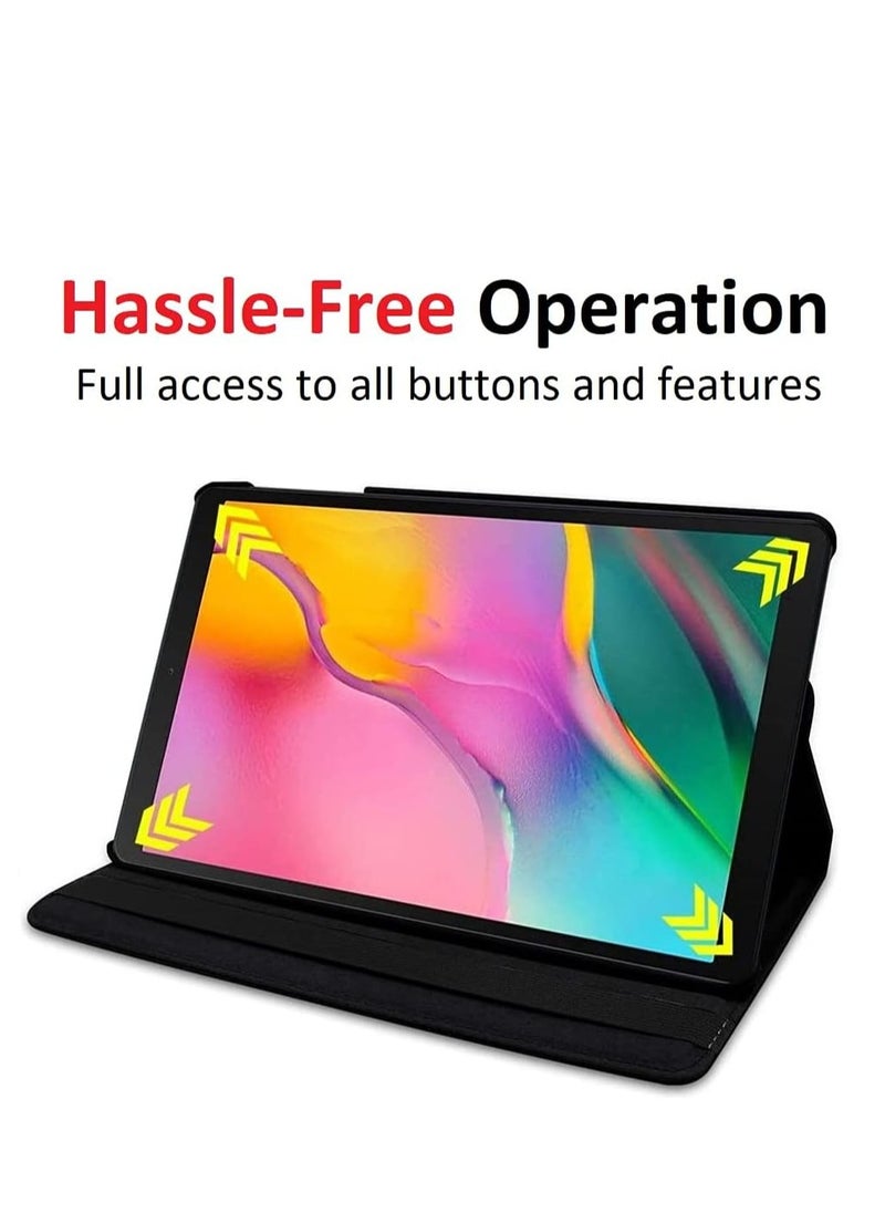 360 Degree Rotating Stand Auto Sleep Wake Folio Leather Smart Cover for Samsung Galaxy Tab S6 Lite 10.4" 2020 Tablet
