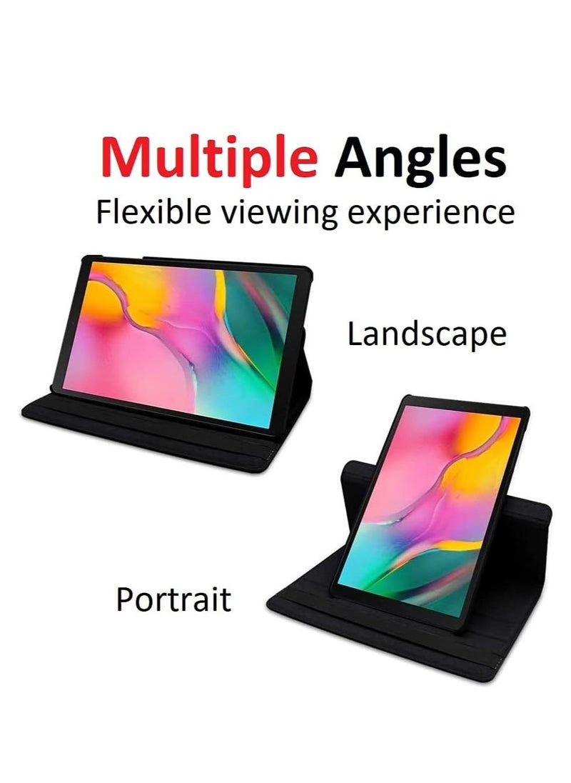 360 Degree Rotating Stand Auto Sleep Wake Folio Leather Smart Cover for Samsung Galaxy Tab S6 Lite 10.4" 2020 Tablet
