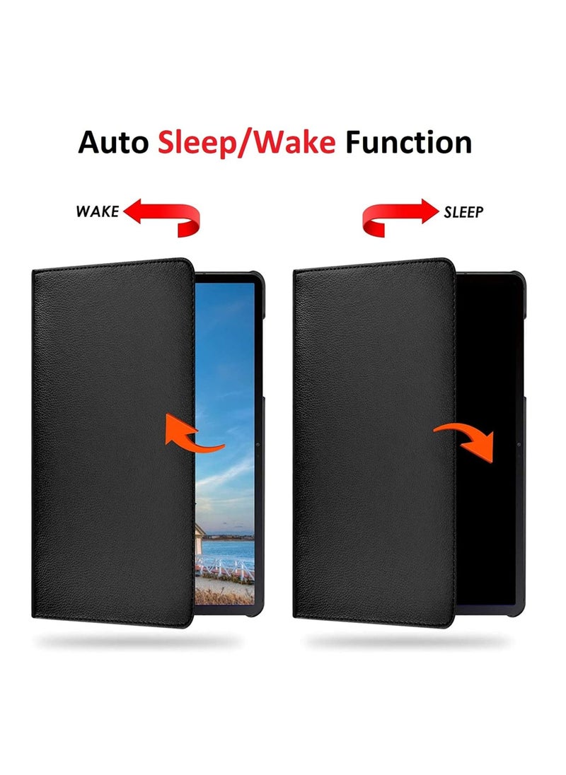 360 Degree Rotating Stand Auto Sleep Wake Folio Leather Smart Cover for Samsung Galaxy Tab S6 Lite 10.4" 2020 Tablet
