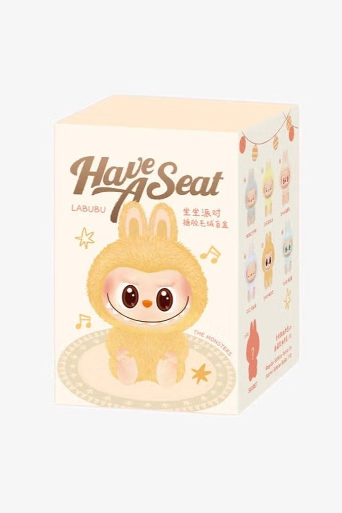 Pop Mart x Bobo & Coco Labubu The Monsters Have a Seat Vinyl Plush Pendant Single Blind Box - Image 1