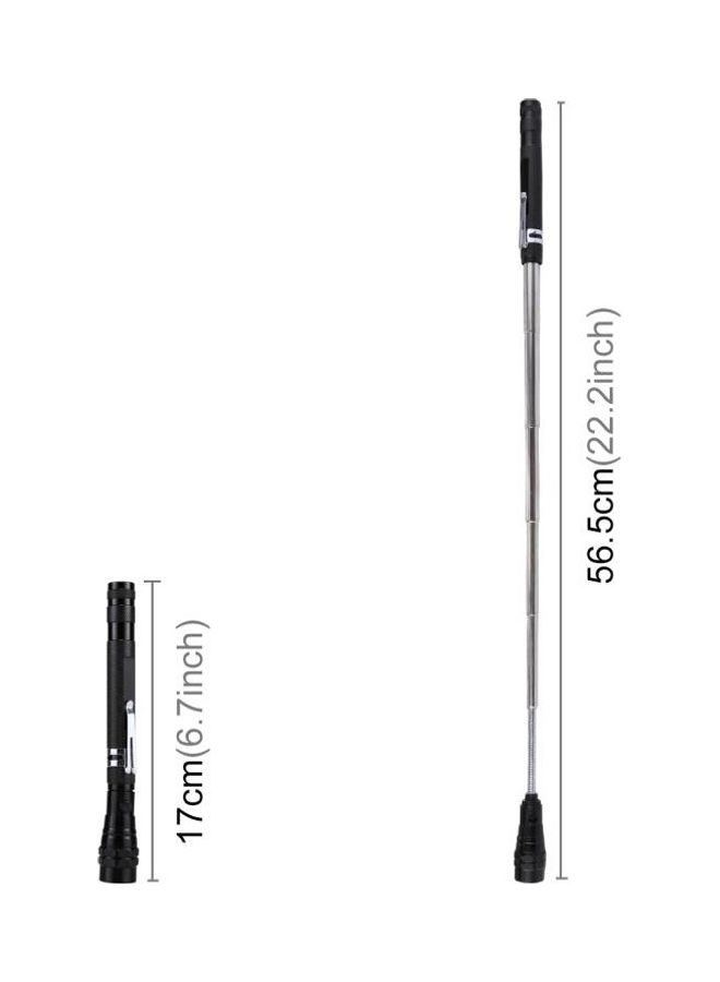 بي جي إم مصباح يدوي مزود بـ 3 مصابيح LED مع أداة التقاط مغناطيسية ممتدة أسود - Image 5