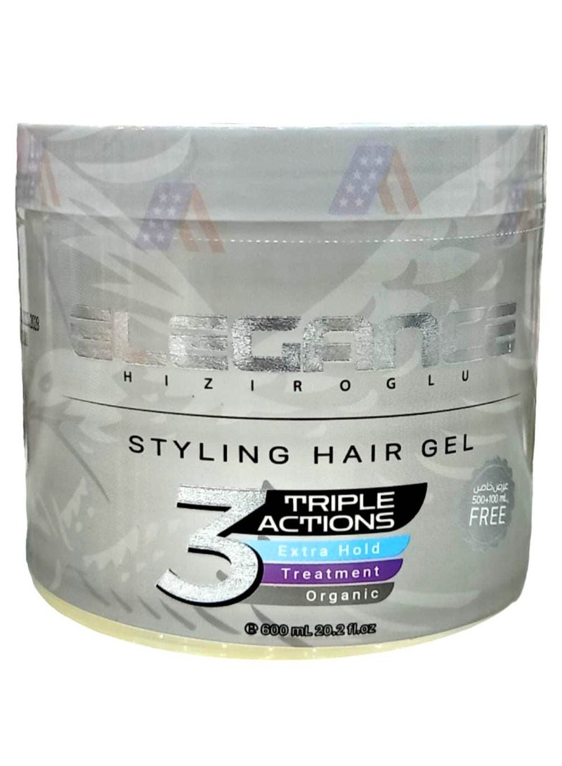 Elegance Styling Hair gel Triple 600 ml