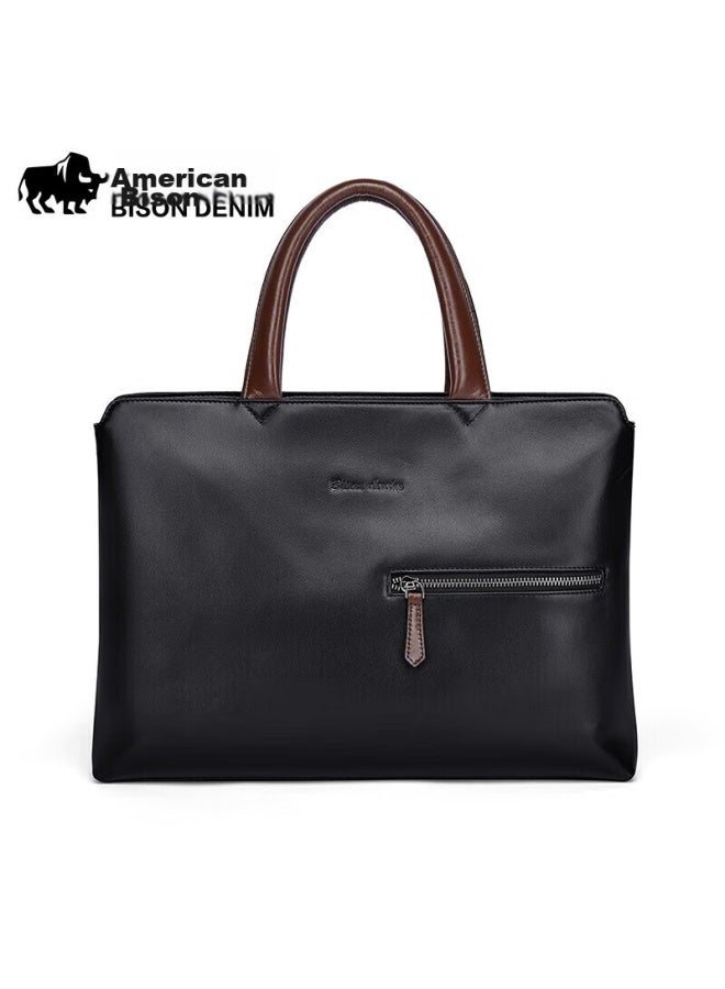 American Bison Meizhou Yenui Briefcase For Men, Handheld Laptop Bag, Multifunctional Large Capacity Business Bag, Valentine's Day Gift - Image 4