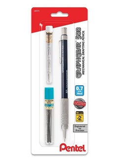 Pentel Mechanical Pencil Graphgear 500 Automatic Drafting Pencil .7Mm Lead Size Includes 50 Lead & 4 Eraser Refills  - Image 1