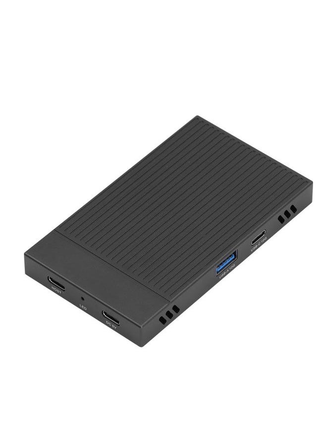 Thoraya M.2 2bay NVMe HUB dual-slot aluminum alloy solid state drive box expansion dock USB3.2 Gen2 10Gbps M.2 Type-C+USB-A 4-in-1 expansion dock for PCIe M-Key 2230/2242/2260/2280 SSD  - Image 2