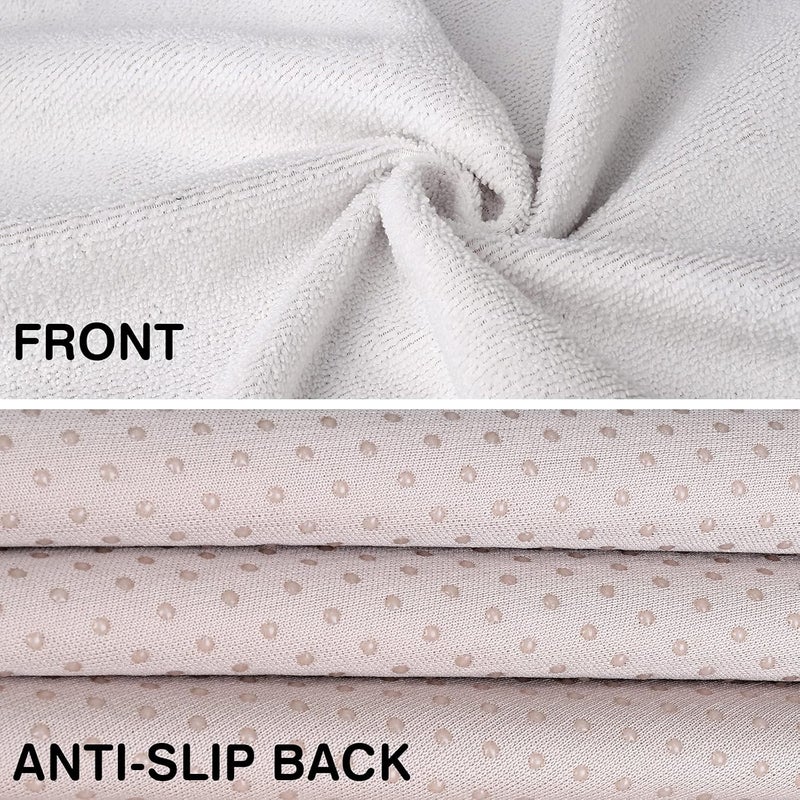 Leader Accessories 2pcs White Waterproof Towel Auto Car Seat Cover Protector Machine Washable - Fit Yoga Running Crossfit Athletes Beach Swimming Outdoor Sports - Image 4
