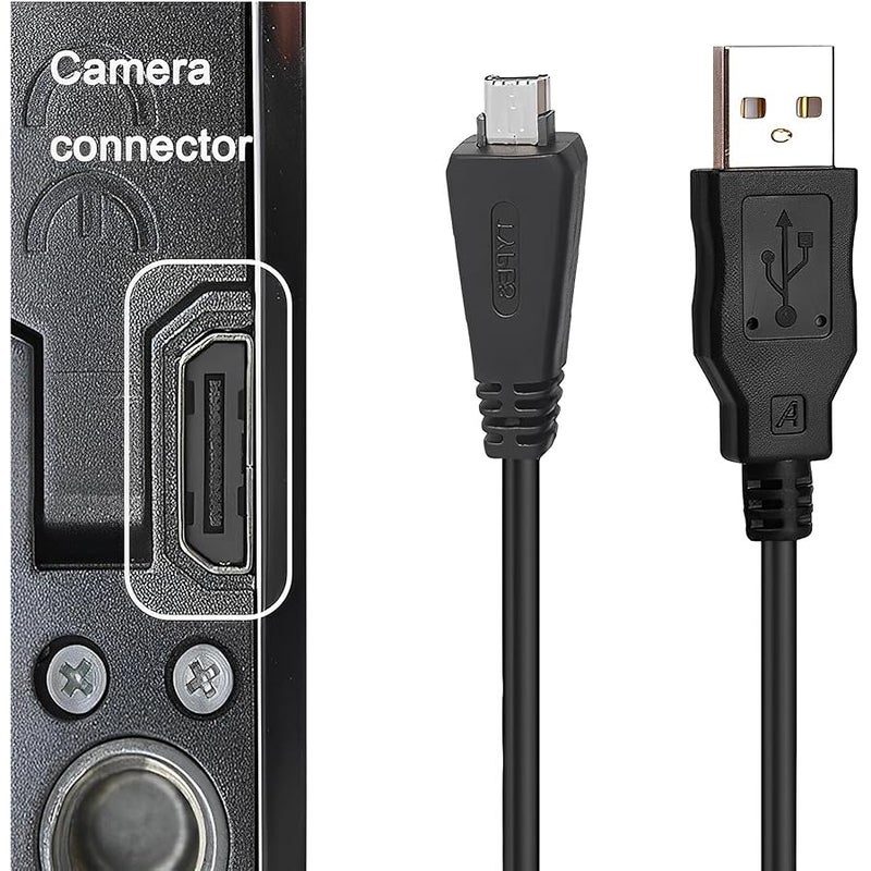 VMC-MD3 VMC MD3 Digital Camera USB Data Charger Cable Cord 4.9ft with Magnetic Ring,Compatible with Sony DSC-HX100 DSC-HX100V DSC-TX66 DSC-TX100 DSC-WX10 DSC-WX30 DSC-T110 DSC-T110D DSC-W580 - Image 2
