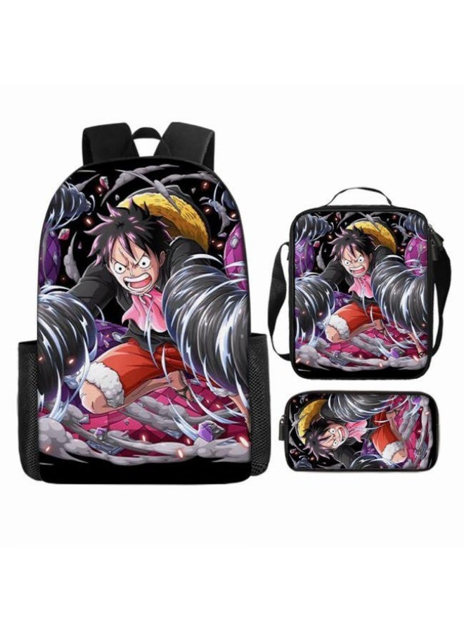 عام أحدث نموذج عالمي من الكرتون طباعة ثلاثة قطعة حقيبة مجموعة ( الطلاب ، الأطفال ، الأصدقاء ، نزهة ، تسلق الجبال ، الخ . ) - Image 4