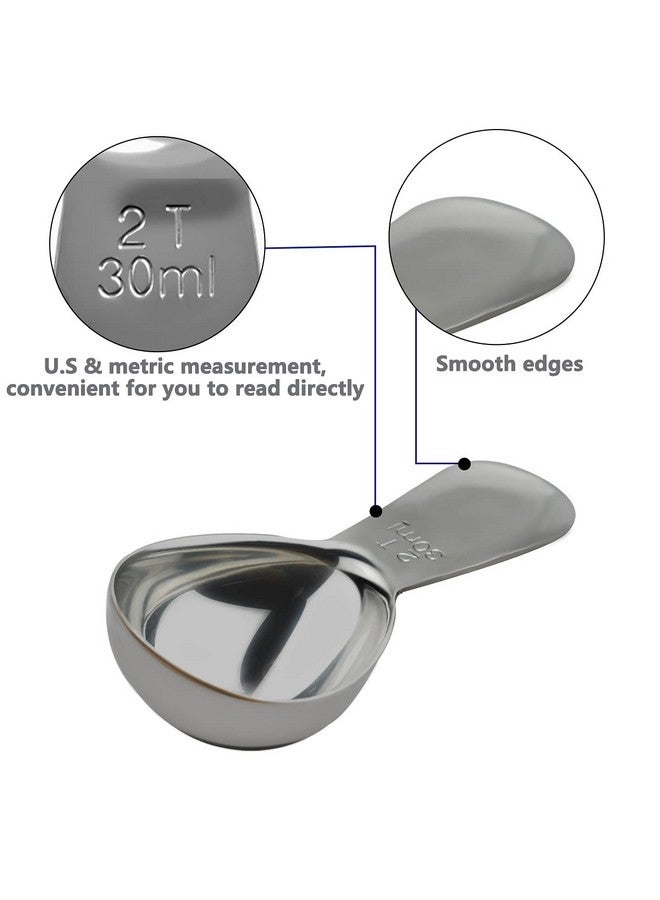 yuntop 18/8 Stainless Steel 2 Tbsp Coffee Scoop - Exact Measuring Spoon (30ml) - Image 5
