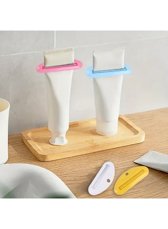 Pink Multi-purpose Toothpaste Dispenser Clips 3pcs Sleek Design Easy Squeeze Reduce Waste - Image 5
