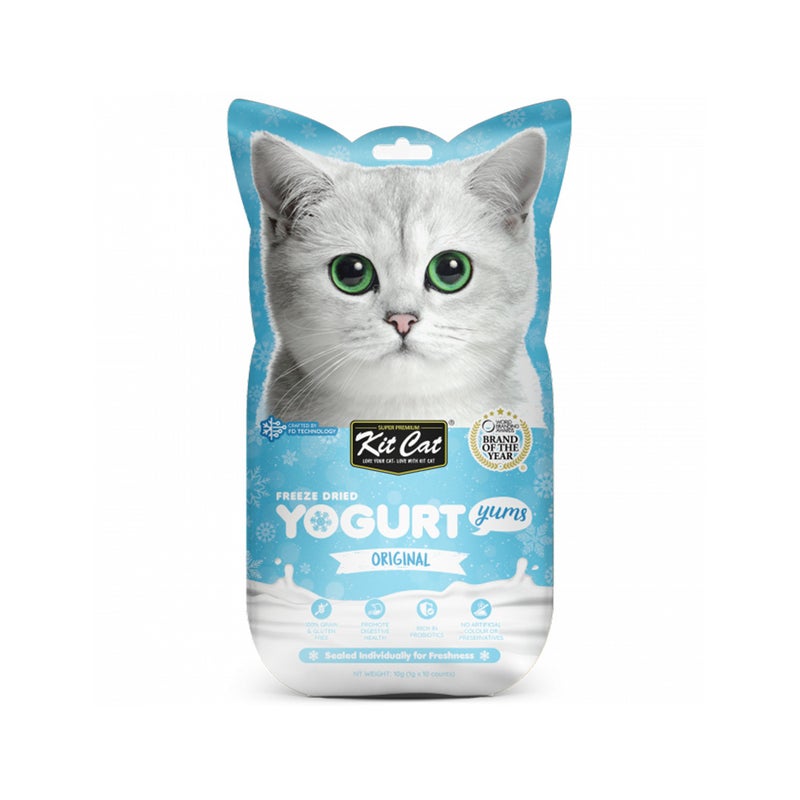 كيت كات Kit Cat Freeze Dried Yogurt Yums Original Cat Treats - 10 g