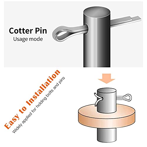 SpzcdZa Cotter Pin Assortment Kit, SpzcdZa 555pcs Steel Cotter Pins Clip Key Fastner Fitting Assortment Kit for Automotive Mechanics Small Engine Repair Mechanics, Car Garage, Power Equipment, Cars, Trucks - Image 5