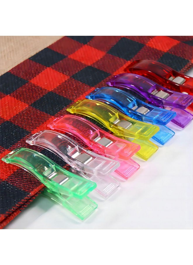 Coideal Large Sewing Fabric Clips, 77 Pcs Jumbo Quilt Clips For Quilting With Plastic Tub, Assorted Bright Colors (Multicolored)  - Image 2