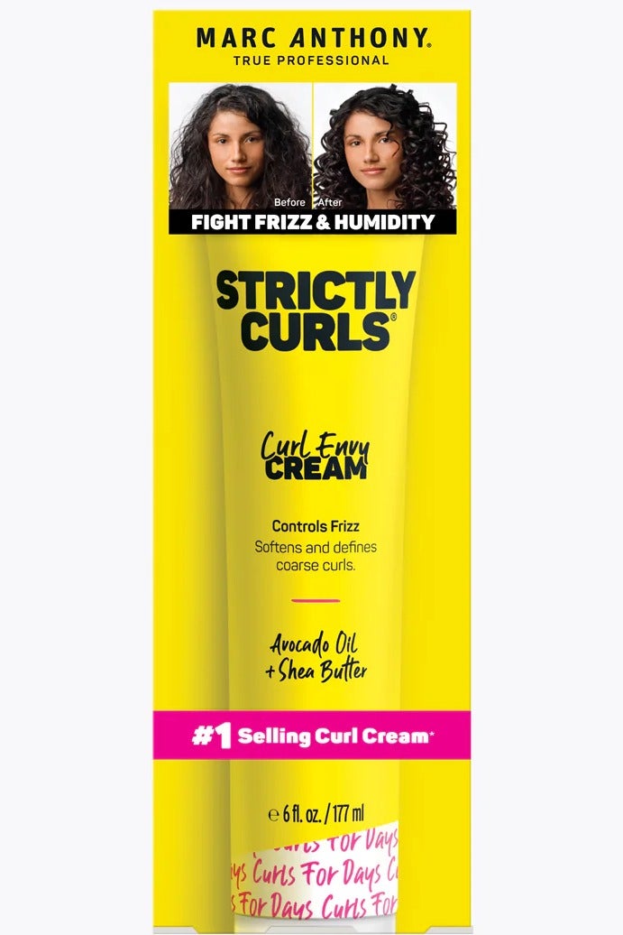 MARC ANTHONY Curl Envy Cream, Strictly Curls - Curl Defining Cream Softens Coarse Curls, Adds Bounce & Fights Frizz with Avocado Oil & Shea Butter - Sulfate-Free Hair Products for Curly Hair - 6 Oz - Image 2