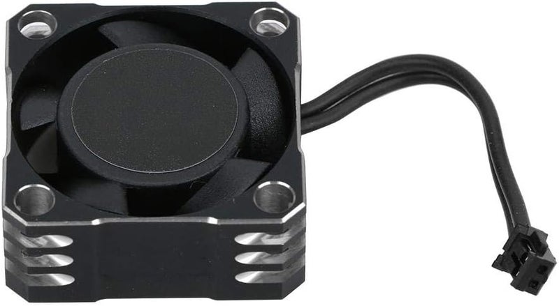 comfrt RC Cooling Fan, Aluminum 32000RPM 25x25MM Remote Control Vehicle Heat Dissipation Fan RC Electronic Speed Controller Strong Metal Fan for 1/10, 1/8, 1/12 Scale RC Car - Image 2