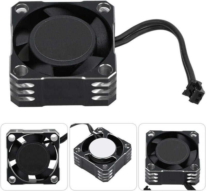 comfrt RC Cooling Fan, Aluminum 32000RPM 25x25MM Remote Control Vehicle Heat Dissipation Fan RC Electronic Speed Controller Strong Metal Fan for 1/10, 1/8, 1/12 Scale RC Car - Image 5