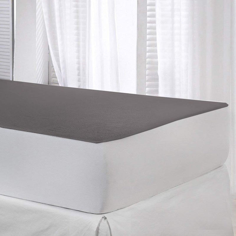 AMZ Flossy 100 Waterproof and Dustproof Soft Terry Cotton Small Bed Fitted Mattress ProtectorMattress Cover Single - Image 1