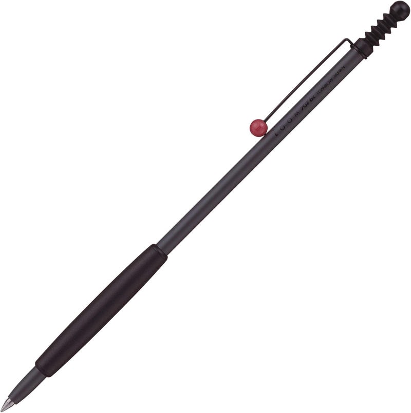 Tombow Zoom 707 Ballpoint Pen in Grey/Black with Medium Point - Image 1
