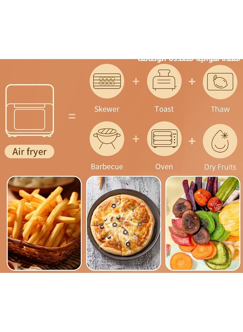 بايكو مقلاة هوائية رقمية سعة 15 لتر-أف-15 لوحة إل سي دي بلمسة واحدة بقوة 1400 واط - Image 3