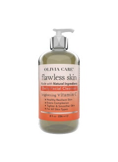 Olivia Care Vitamin C Daily Brightening Facial Cleanser  All Natural Moisturize Hydrate Cleanse  Brighten Age Spot Tighter  Soothe Skin  Antioxidants  All Skin Type  8 FL OZ