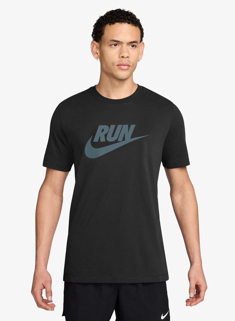 Nike Dri-Fit Run Swoosh T-Shirt - Image 1