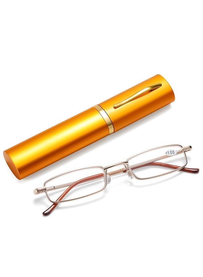 Generic New Pen Holder Anti-blue Light Reading Glasses Men Portable Ultra-light Fashion Hd Old Men's Presbyopic Women Look Young