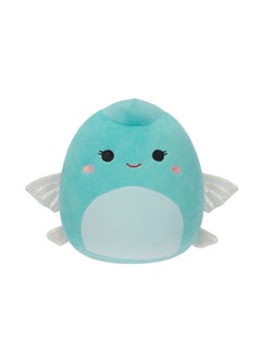 Squishmallows 7.5 inch Little Plush Bette the Light Teal Flying Fish Officially Licensed Kellytoy Plush Toy Colorful Soft Gift for Kids Girls & Boys Washable Squishy Stuff Toy Multicolor All Age  - Image 1