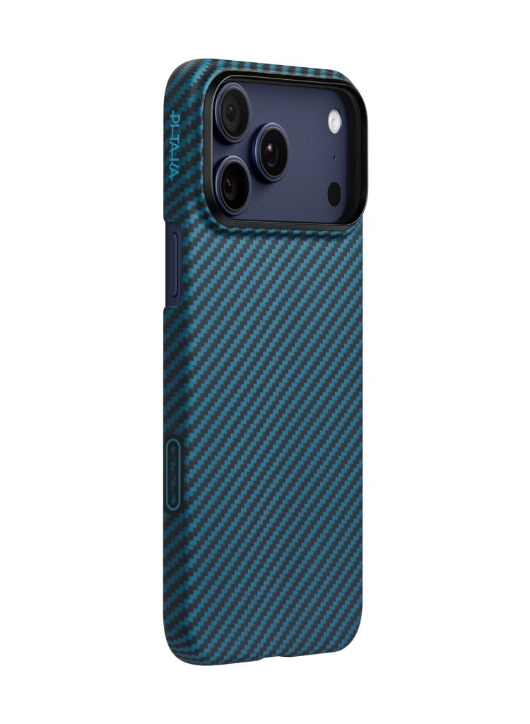 بيتاكا حافظة فائقة النحافة لـ iPhone 17 Pro Max / تقنية PitaTap اللمسية المتكاملة / تصميم خفيف الوزن / تركيب سهل / غطاء خلفي - أسود/أزرق - Image 5