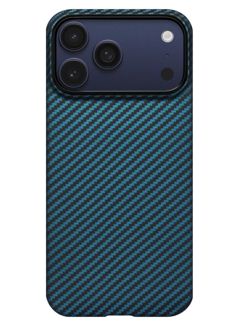 بيتاكا حافظة فائقة النحافة لـ iPhone 17 Pro Max / تقنية PitaTap اللمسية المتكاملة / تصميم خفيف الوزن / تركيب سهل / غطاء خلفي - أسود/أزرق - Image 1